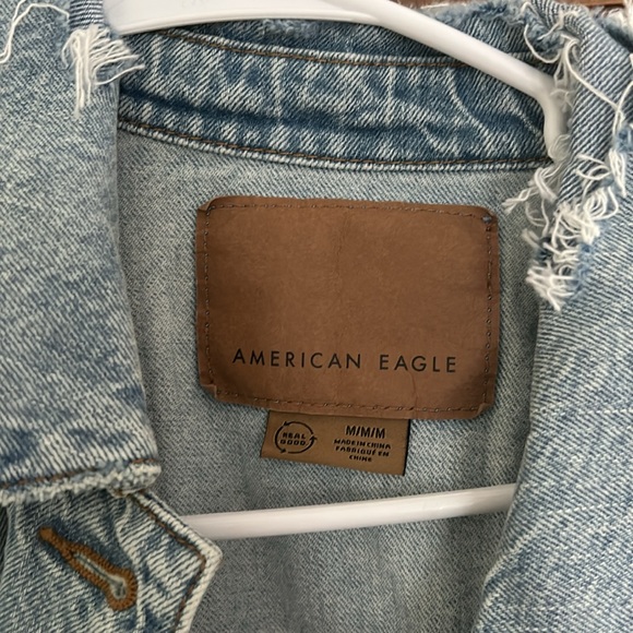 American Eagle long jean jacket - Picture 2 of 5